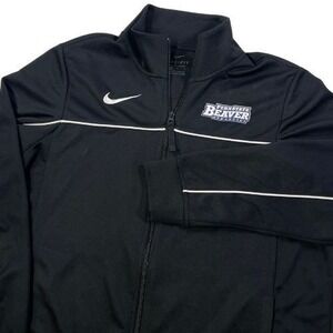 Penn State Nittany Lions Jacket Mens Large Black Nike Full Zip Dri Fit Active